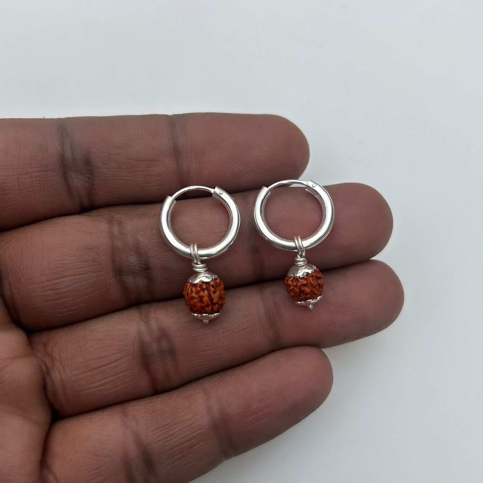 Rudraksha hoop hanging 